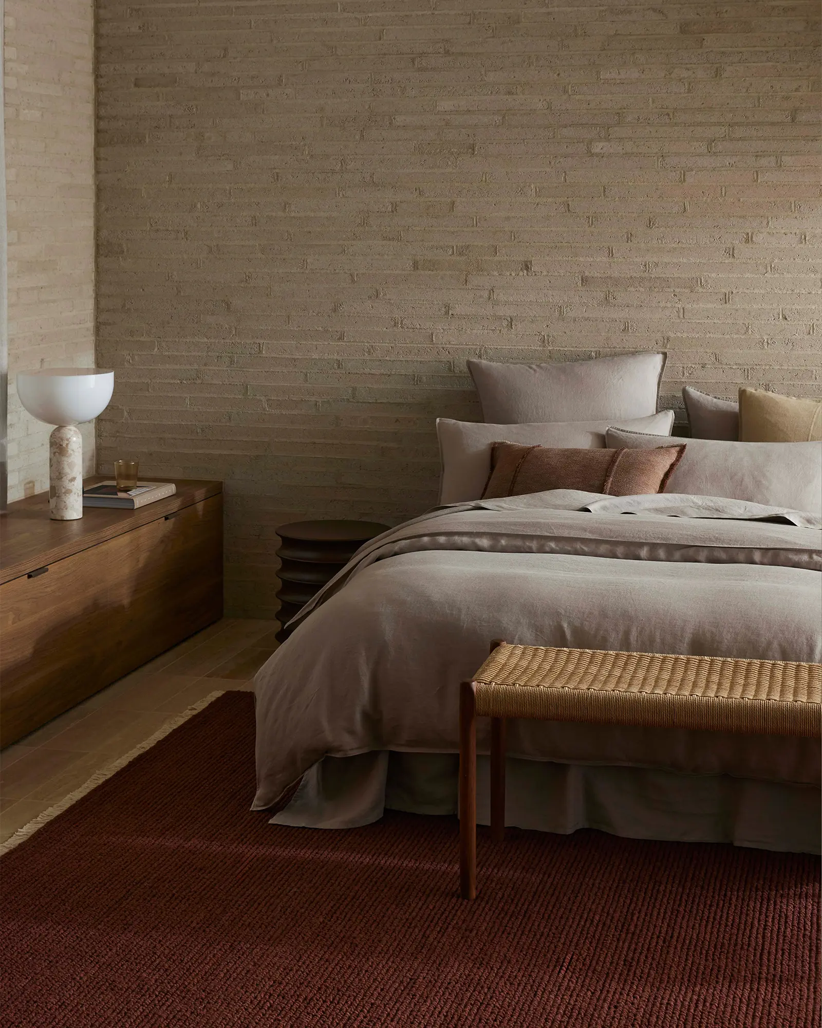 Ravello Fitted Sheet Pebble - Image 4
